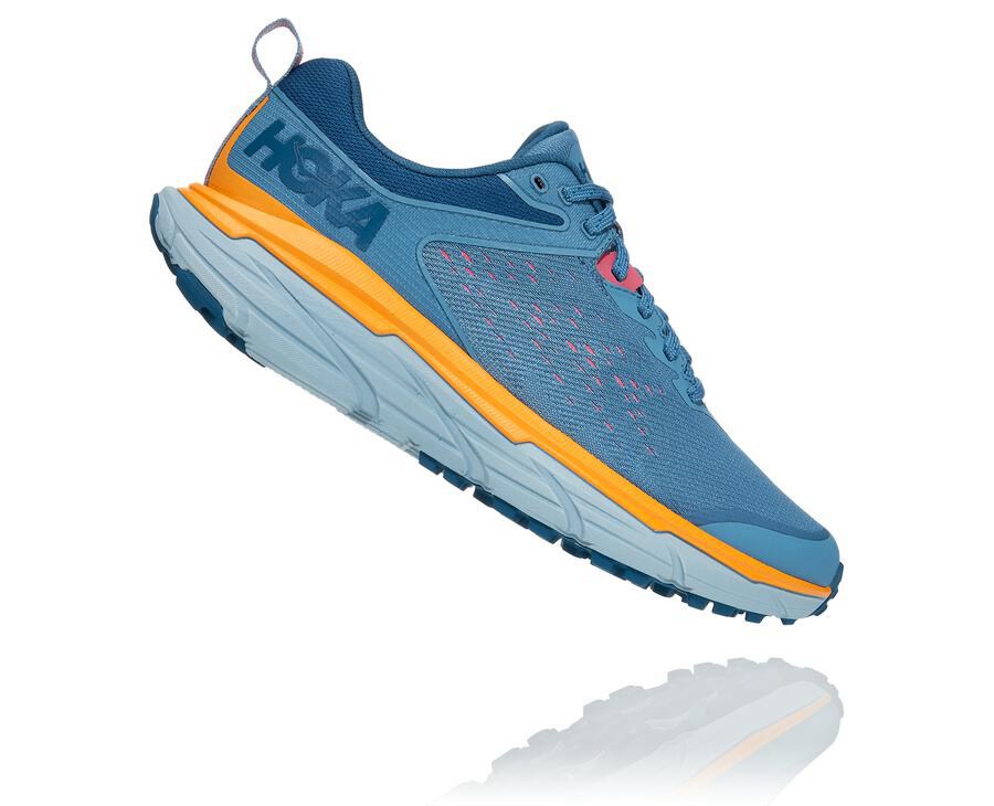 Chaussure Trail Hoka One One Challenger Atr 6 Femme - Bleu - YQN-538726